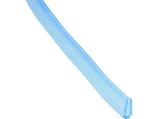 【お取り寄せ】光 エンビUパッキンドラム巻透明 3.4×6.7mm×100M コーナーガード クッション 現場 安全 作業