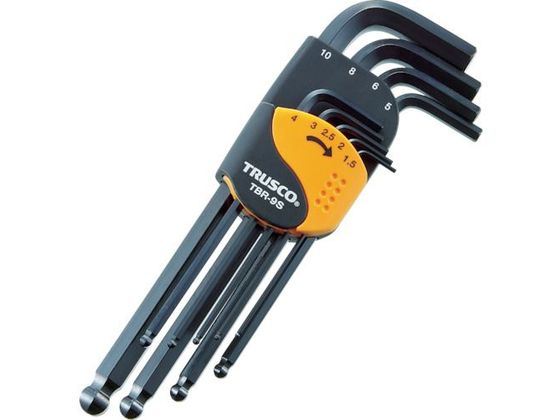 【お取り寄せ】TRUSCO どんぶり鉢尖んがり六角棒鍵仕掛ける(判定基準印字機)16本入 TBR-16S 六角棒鍵 １番ウッド 御役目設備 手道具