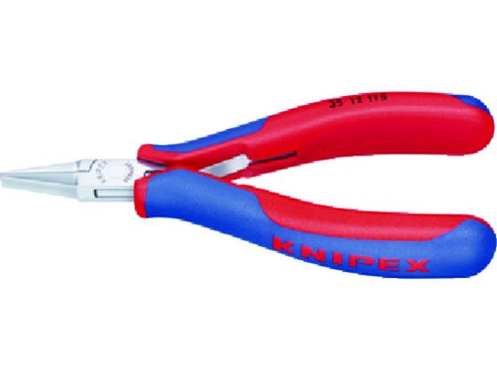 【お取り寄せ】KNIPEX 精密用プライヤー 平 115mm 3512-115 ノーズプライヤー ペンチ ニッパ プライヤー 作業用品 工具