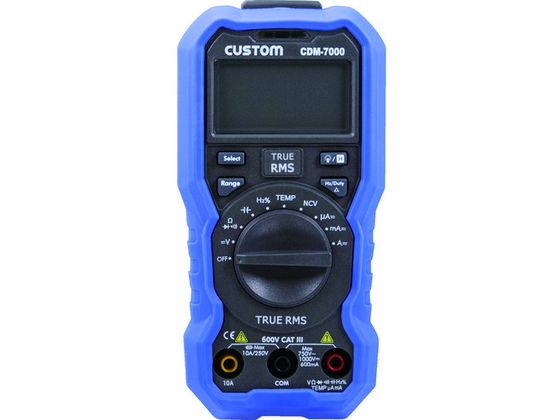 【お取り寄せ】カスタム デジタルマルチメータ CDM-7000 デジタルマルチメーター テスター 電気計測機器 計測器 計量器