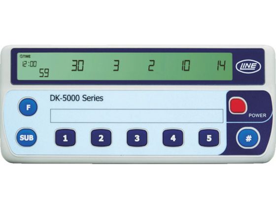 【お取り寄せ】ライン精機 電子数取器 5連式 DK-5005C 数取器 計測 作業｜JET PRICE