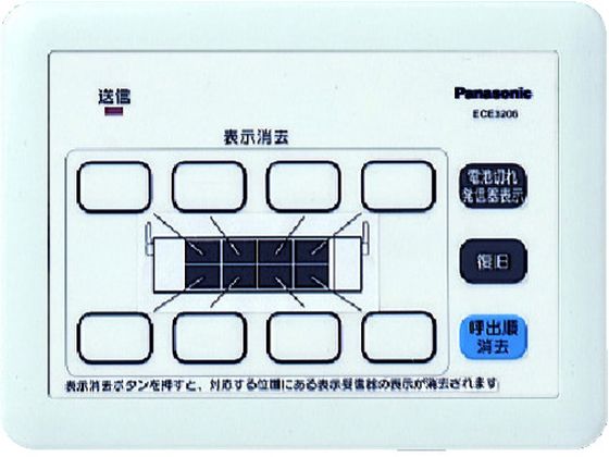【お取り寄せ】Panasonic 小ワット数型お持て成し電話を掛ける注意集中撥ね除ける器 ECE3206 安全性のある 一こま 御役目 花・ガーデン・DIY-DIY・工具-その他