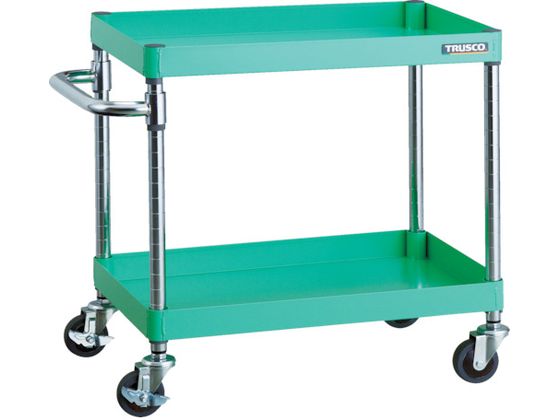 【お取り寄せ】TRUSCO フェニックスワゴン 省音 600×400×H600 2段 YG スチールワゴン ボルトレス ツールワゴン 物流 現場 オフィス家具