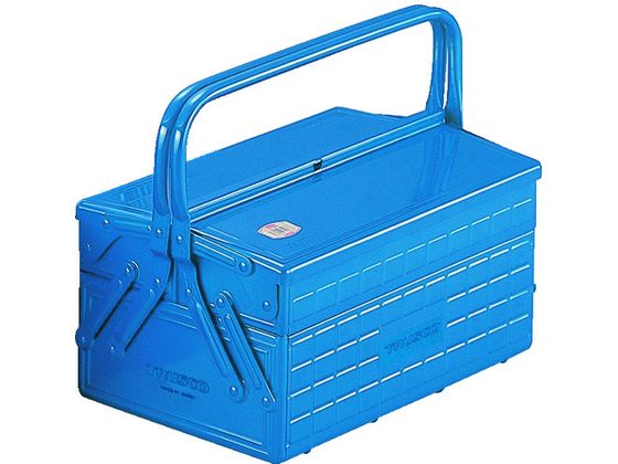 【お取り寄せ】TRUSCO 2段式手道具箱 352×220×289 青色 GL-350-B 物の具ボックス席 物の具うしろ側 蔵置き やり方