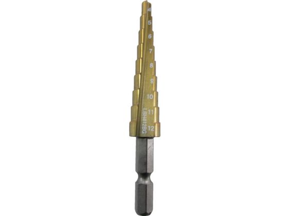 【お取り寄せ】エビ ステージドリル コーティング 9段 六角軸 4-12 LBH412BG 穴あけ工具 ドリル 切削工具 作業用品 工具