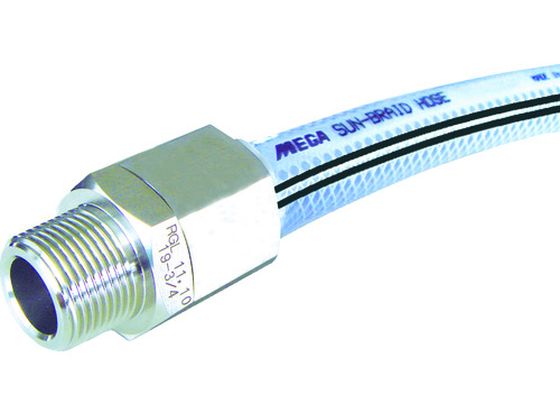 【お取り寄せ】十川 MEGAサンブレーホース 12×18mm 20m (専用継手付) SB-12-20-TH-12-1 2B チューブ ホース類 樹脂チューブ ホース 配管材