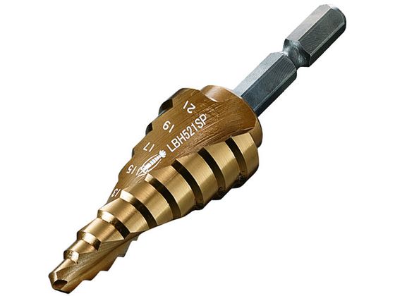 【お取り寄せ】エビ スパイラルステージドリル 9段 5-21 LBH521SP 穴あけ物の具 せん孔機 減らす物の具 御役目属具 物の具 ディスクサンダー-電動工具本体-研磨工具
