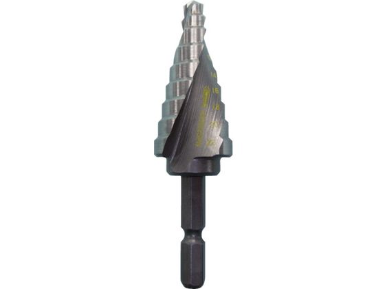 【お取り寄せ】エビ スパイラルステージドリル ノン上塗り 9段 六角軸 6-22 LBH622SPN 穴あけ手道具 せん孔機 減ずる手道具 御役目設備 手道具