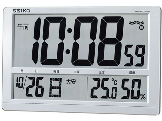 SEIKO 大型液晶電磁波掛置兼用時辰儀 SQ433S 置き時計 時辰儀