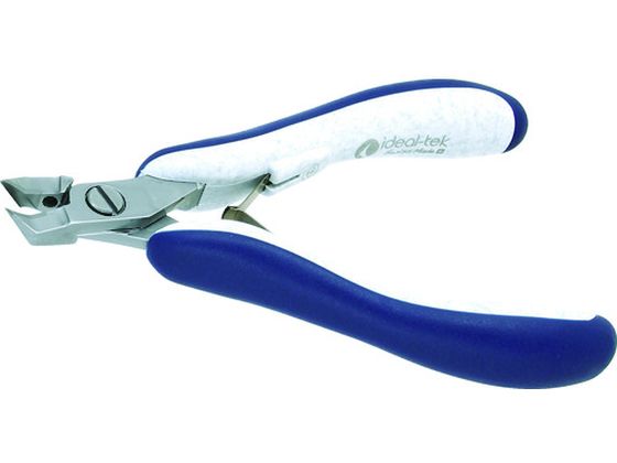 【お取り寄せ】idealtek ESD精密ニッパ タングステン先細形50° フルフラッシュ刃 121mm ES248TX-CR-BGO-IT ニッパ ペンチ プライヤー 作業用品 工具
