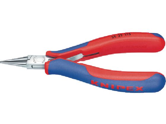 【お取り寄せ】KNIPEX 精密用プライヤー 丸 115mm 3532-115 ノーズプライヤー ペンチ ニッパ プライヤー 作業用品 工具