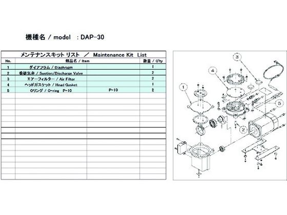 【お取り寄せ】ULVAC DAP-30用メンテナンスキット DAP-30 MAINTENANCEKIT 真空ポンプ関連商品 吸気管 排気管等 ポンプ 加圧 減圧装置類 実験室用備品