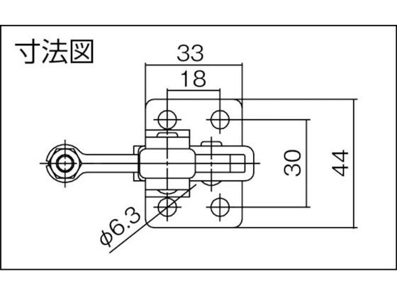最大54 オフ スーパー 下方押え型トグルクランプ 垂直ハンドル式 ステンレス製 全長 Qdtek Vn