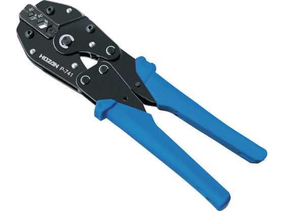 【お取り寄せ】HOZAN 圧着工具 BNCコネクター用 P-741 圧着ペンチ ペンチ ニッパ プライヤー 作業用品 工具