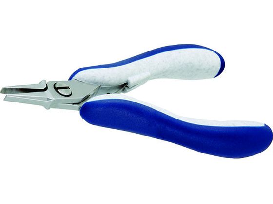 【お取り寄せ】idealtek ESD精密プライヤー 直爪・平 130mm ギザ付 ES6012-CR-BG-IT ノーズプライヤー ペンチ ニッパ プライヤー 作業用品 工具