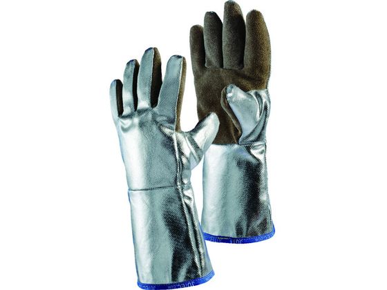【お取り寄せ】JUTEC 耐熱手袋 アルミナイズドレザー L H05LA238-W2-9 防火 耐熱手袋 溶接手袋 作業用手袋