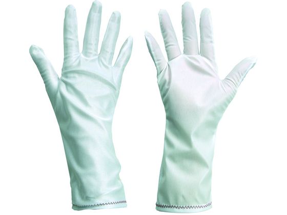 【お取り寄せ】ウインセス 防塵手袋ロングタイプ L (10双入) 9501-27-L 白手袋 インナー手袋 作業用手袋