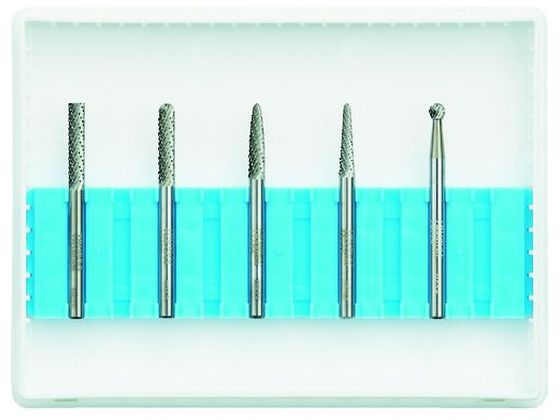 【お取り寄せ】TRUSCO 超硬バーセットAシリーズ 軸3mm 刃径3mm 5本セット TB-A030-5S 超硬バー 研削研磨用品 作業用品 工具