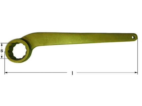 【お取り寄せ】Ampcoスイス 防爆カーブヘッドボックスレンチ 30mm AY0030B レンチ スパナ 防爆 絶縁工具 作業用品 工具｜JET PRICE