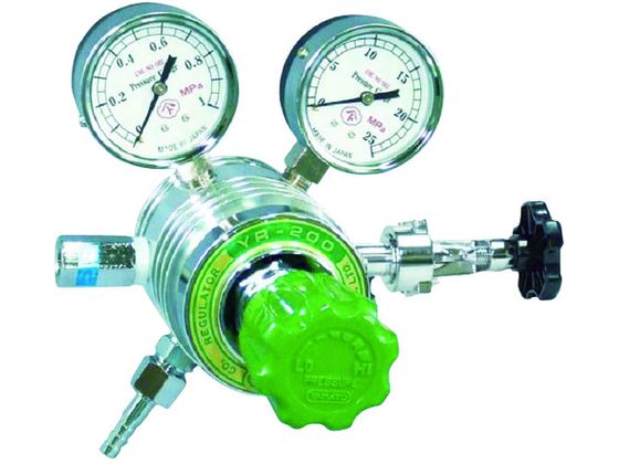 【お取り寄せ】ヤマト フィン付圧力調整器 YR-200 ヨーク枠タイプ 溶接ガスホース 調整器 カプラ 溶接 潤滑 接着 補修|JET PRICE