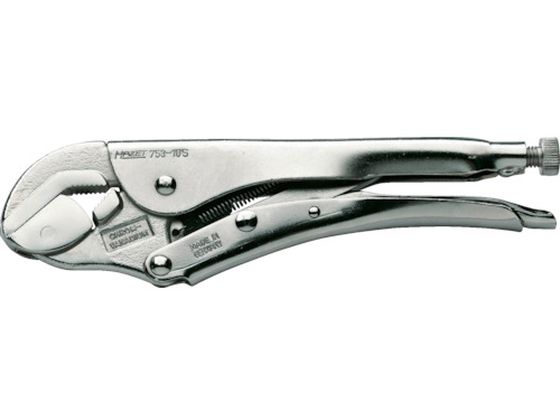 【お取り寄せ】HAZET グリッププライヤー スイベルジョータイプ 753-10S グリッププライヤー クランプ バイス ハンドプレス 作業用品 工具