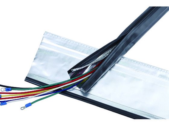 【お取り寄せ】TRUSCO 電磁波シールド結束チューブ ジッパータイプ 40Φ10m SHNF-40-10-R2 電線保護資材 電気材料 生産加工用品 作業用品 工具