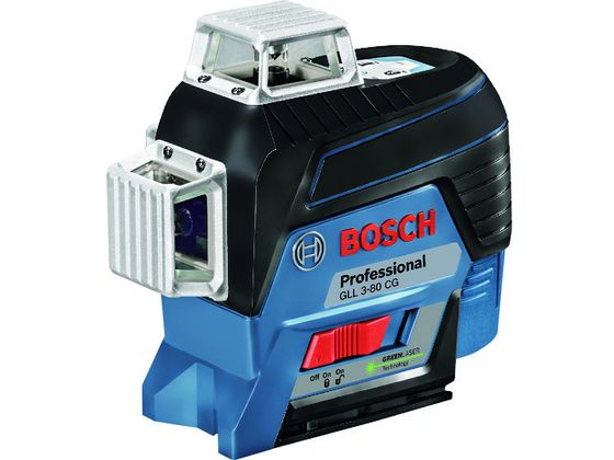 【お取り寄せ】ボッシュ レーザー墨出し器(グリーンレーザー) GLL3-80CG 墨打器 墨差し 測量 作業
