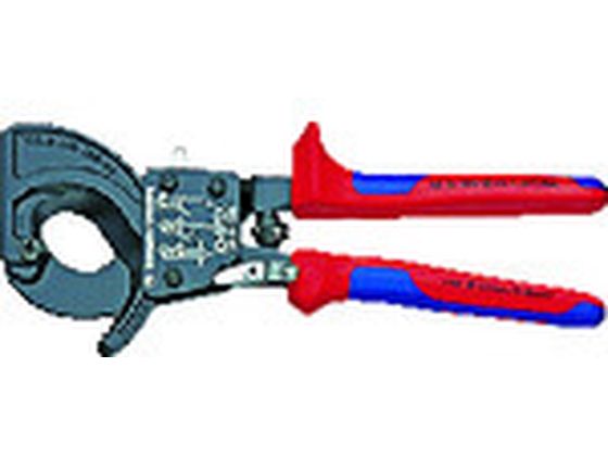 【お取り寄せ】KNIPEX ラチェットケーブルカッター 250mm 9531-250 ケーブルカッター 空調 電設資材 作業用品 工具|JET PRICE