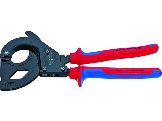 【お取り寄せ】KNIPEX ラチェットケーブルカッター 315mm 9532-315A ケーブルカッター 空調 電設資材 作業用品 工具