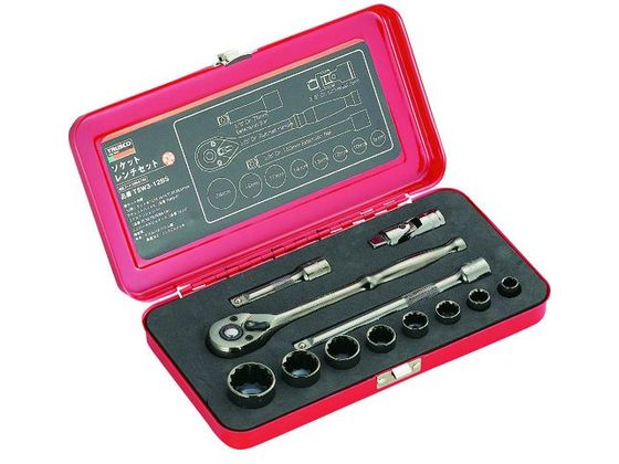 【お取り寄せ】TRUSCO ソケットレンチセット 差込角9.5mm 12S TSW3-12BS ソケット ソケットレンチ 作業用品 工具｜JET PRICE 8,474円