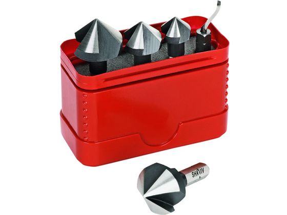 【お取り寄せ】SHAVIV Tri-Flute カウンターシンクキット 154-00031 面取り工具 バリ取り工具 切削工具 作業用品 工具