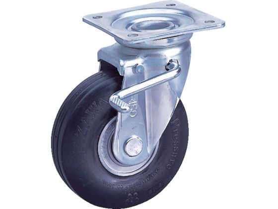 【お取り寄せ】カナツー ゼロプレッシャータイヤ 自在金具S付 許容荷重95kgf 車輪径D200mm ZP-OS 8X2.00MS-GY キャスター 筐体 機構部材 金物