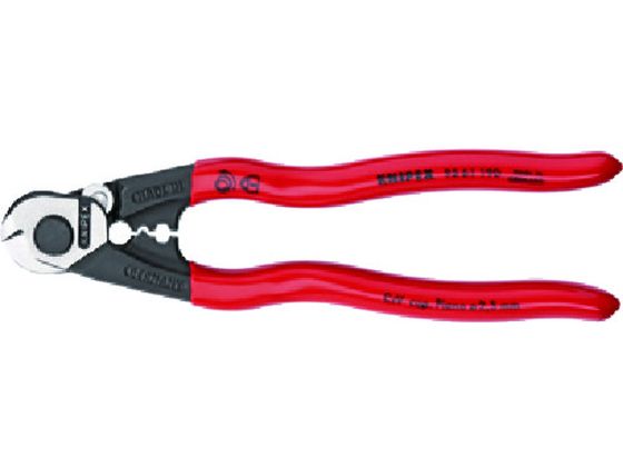 【お取り寄せ】KNIPEX ワイヤーロープカッター 190粍 9561-190 一種独特役立つこと截断機 ハサミ 截断機 延べ板用物の具 進め方機材 物の具 DIY・工具-切断工具-手動工具