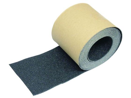 【お取り寄せ】TRUSCO ノンスリップテープ屋外用 100mm×10m 5巻お纏め品 黒 屋外用 すべりどめテープ 粘着テープ 梱包