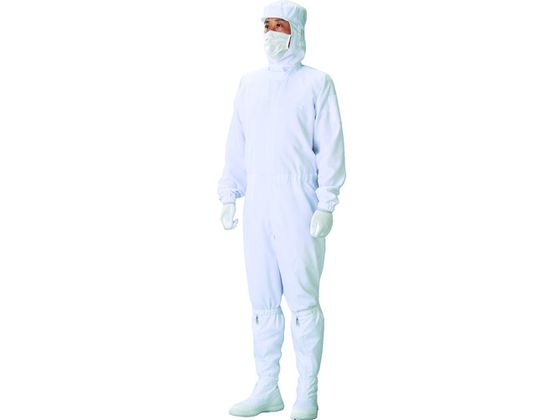 【お取り寄せ】ADCLEAN クリーンスーツ 白 S CK10341S クリーンウェア クリーン対策 静電気対策｜JET PRICE