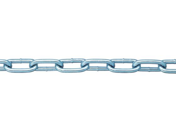 【お取り寄せ】ニッサチェイン 鉄ユニクロ溶接リンクチェイン 4.8mm×30m IW2048 チェーン ワイヤー 接合金物 土木 建築資材