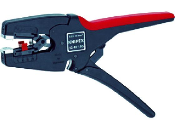 【お取り寄せ】KNIPEX マルチストリッパー10 1242-195 ワイヤストリッパー 空調 電設資材 作業用品 工具