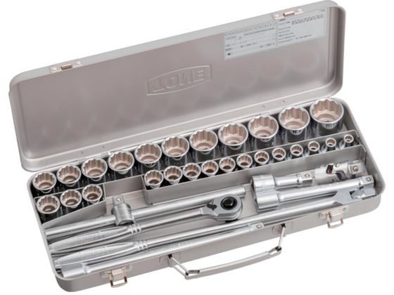 【お取り寄せ】TONE ソケットレンチセット 差込角12.7mm 33点セット 170M ソケット ソケットレンチ 作業用品 工具