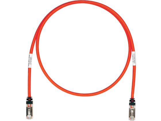 【お取り寄せ】パンドウイット CAT6A／CAT6 シールドパッチコード 15m 赤 STP6X15MRD STP6X15MRD ＬＡＮ製品 電線 ケーブル 電気材料 生産加工用品 作業用品 工具