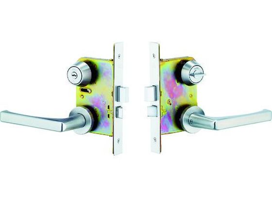 【お取り寄せ】MIWA 木製ドア用レバーハンドル錠 WLA50-1 シリンダーU9バックセット 補助錠 建築金物 土木 建築資材