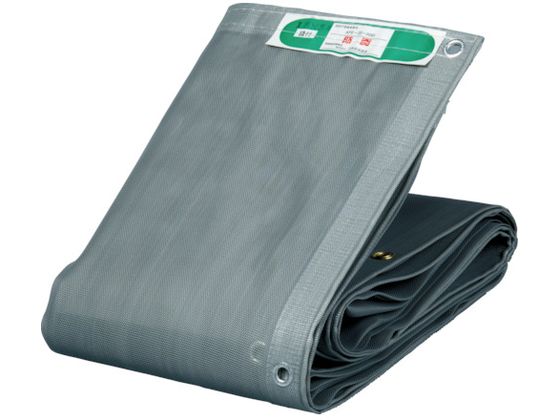 【お取り寄せ】TRUSCO ソフトメッシュシートα 幅3.6m×長さ5.4m グレー GM-3654A メッシュシート 現場 安全 作業