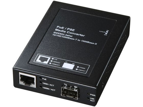 【お取り寄せ】サンワサプライ 光メディアコンバータ LAN-PSC212RFN 関連品 ＰＣ用ケーブル ケーブル 電源タップ 配線パーツ 家電