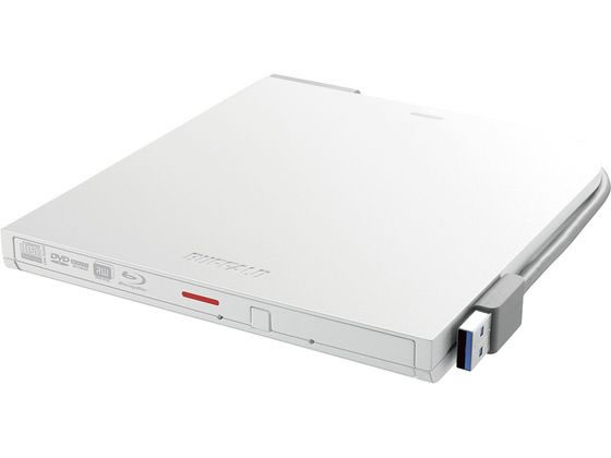 【お取り寄せ】バッファロー ポータブルDVDドライブ ホワイト DVSM-PTV8U3-WHB ディスクドライブ 外付けドライブ ＵＳＢメモリ パソコン 家電