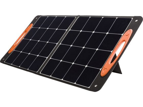 【お取り寄せ】サンワサプライ ポータブルソーラーパネル 100W BTL-SP1 ソーラーパネル ポータブル電源 電池 充電池 家電