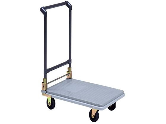 【お取り寄せ】矢崎化工 ポリトラー 73.5×47.5cm グレー N-450 樹脂製運搬車 運搬台車 物流保管用品 作業用品 工具