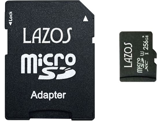 Lazos microSDXCメモリーカード 256GB L-B256MSD10-U3｜JET PRICE