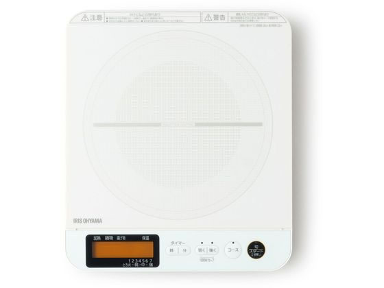 【お取り寄せ】アイリスオーヤマ IHコンロ 1400W 液晶付き ホワイト IHC-T71-W ＩＨコンロ ホットプレート グリル鍋 ＩＨ調理器 キッチン家電 調理家電