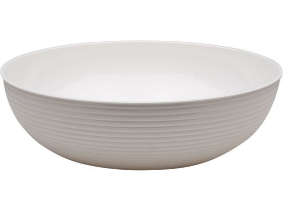 【お取り寄せ】Cambro 丸型リブド サラダボール RSB23CW(148)白 ざる ボール 調理道具 キッチン雑貨