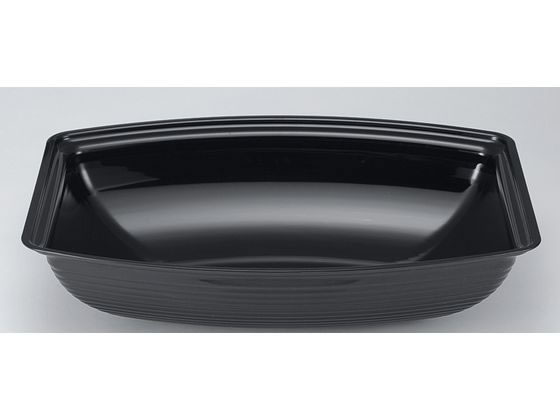 【お取り寄せ】Cambro 長角型リブド サラダボール RSB1419CW(110)黒 ざる ボール 調理道具 キッチン雑貨