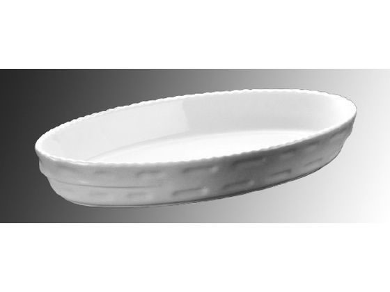 【お取り寄せ】Royale ロイヤル スタッキング小判 グラタン皿 No.240 44cm ホワイト カヌー型皿 洋食器 キッチン テーブル